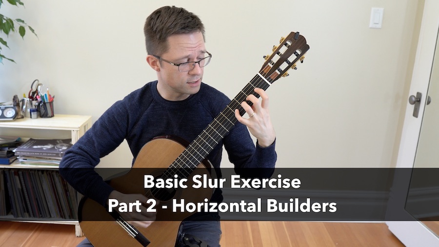 Left Hand Slur Exercise: Horizontal Builder