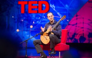 Tariq Harb plays guitar at TEDGlobal 2013