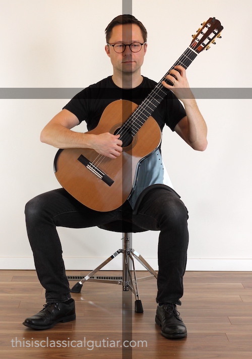 Classical Guitar Position with a GuitarLift Support