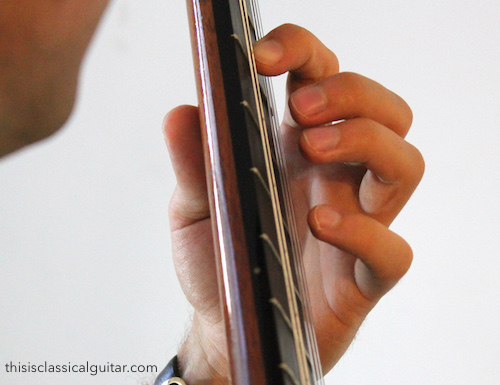 Left Hand Fingers (first finger) - Classical Guitar