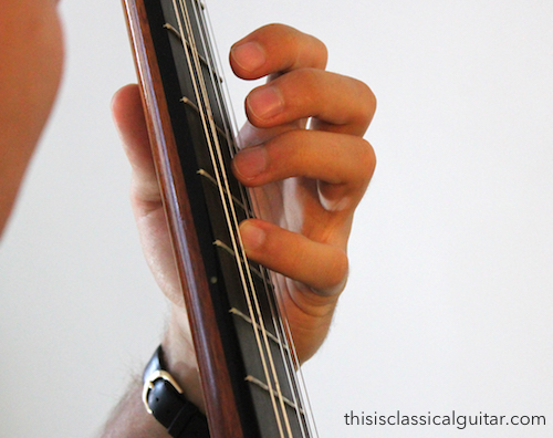 Left Hand Fingers (fourth finger) - Classical Guitar