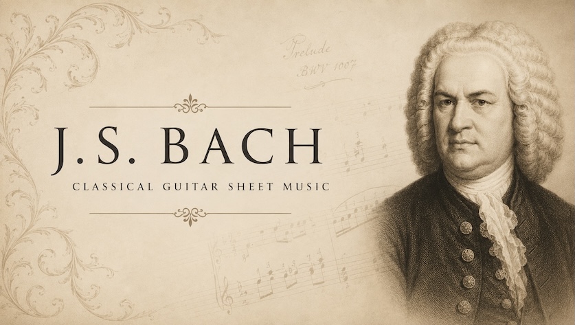 Bach Sheet Music for Classical Guitar