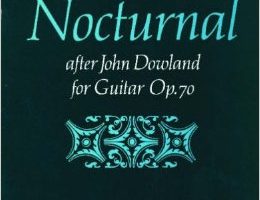 Nocturnal after John Dowland, op. 70 by Benjamin Britten