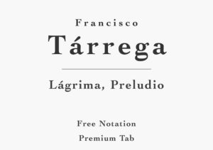 Lágrima by Tárrega - Free Sheet Music or Tab PDF for Classical Guitar