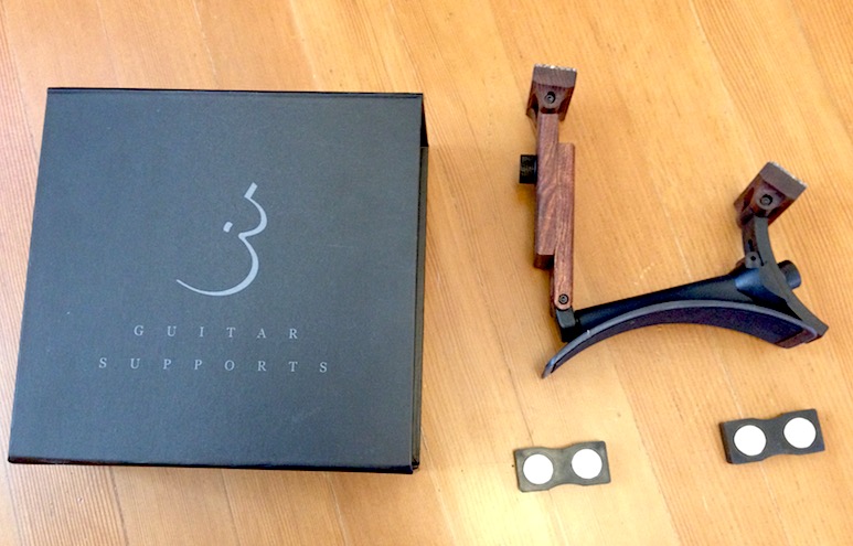 thumbnail image 2 of Portable Guitar Rest Cushion - PU Leather Cover With Contoured Sponge, Includes Hook 2 of 12