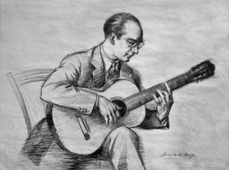 Eduardo Sainz de la Maza, drawn by Francisco Sainz de la Maza