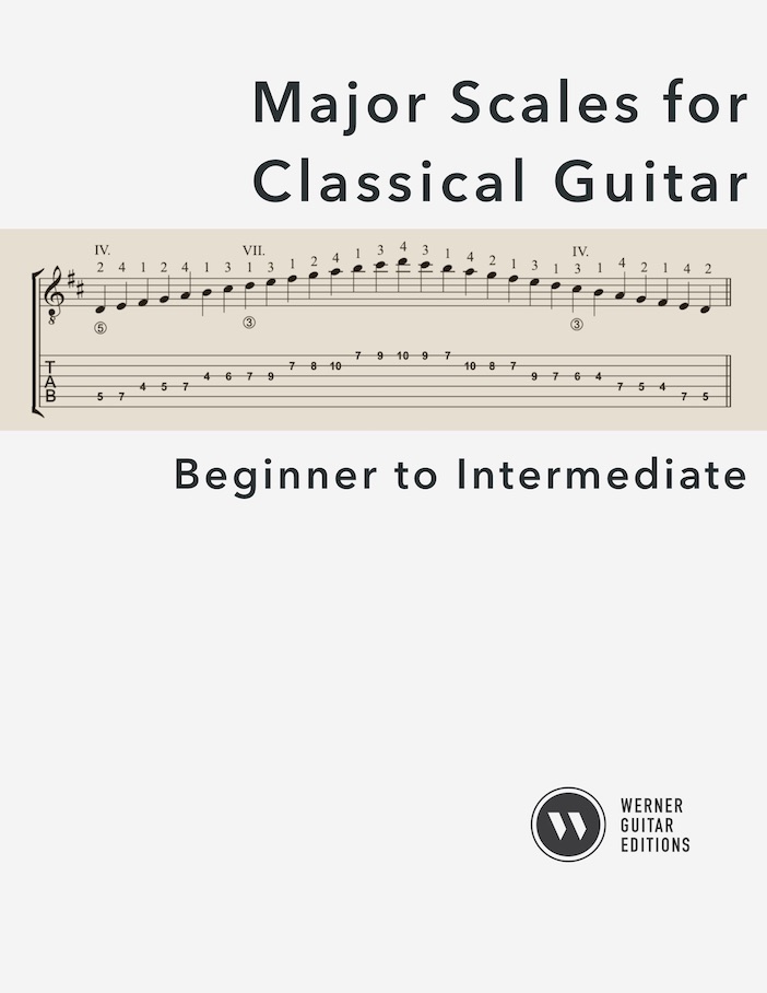 Major Scales for Classical Guitar