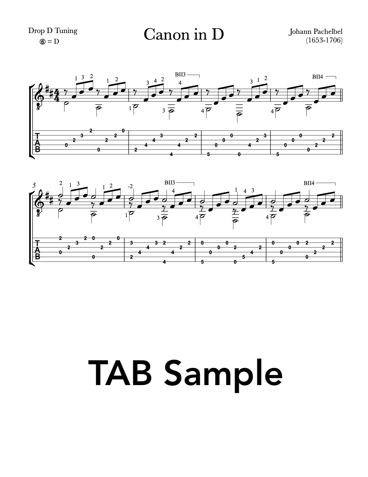 For guitar with tab