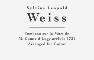 Tombeau sur la Mort de M. Comte d’Logy by Weiss