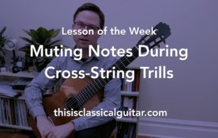Lesson: Muting Strings During Cross-String Trills