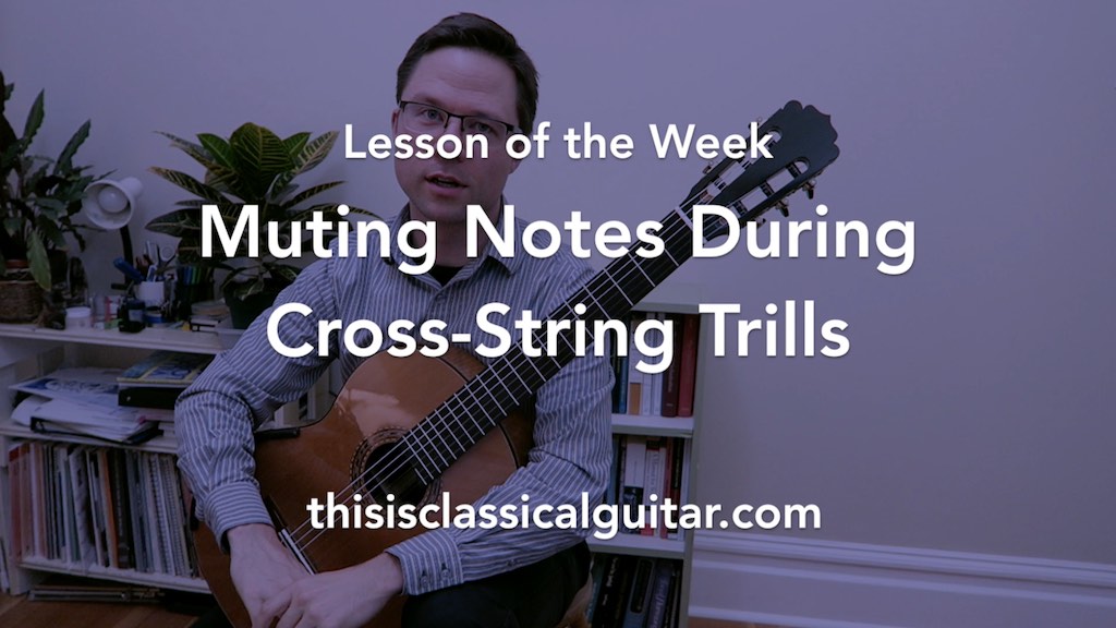 Lesson Muting Strings During CrossString Trills This is Classical