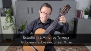 Estudio by Tarrega for Classical Guitar (Free PDF)