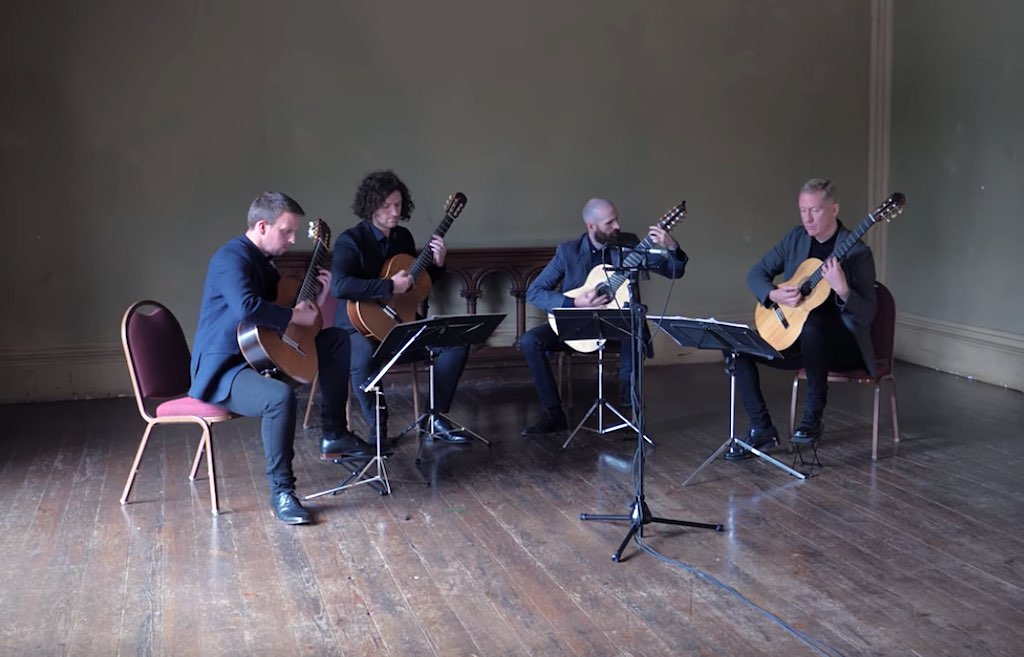 Dublin Guitar Quartet Plays Aheym by Bryce Dessner This is Classical