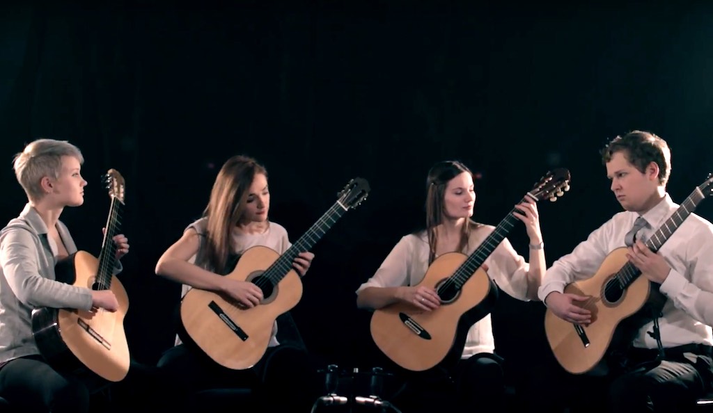 Weimar Guitar Quartet Play Nebulae by Olga AmelkinaVera This is