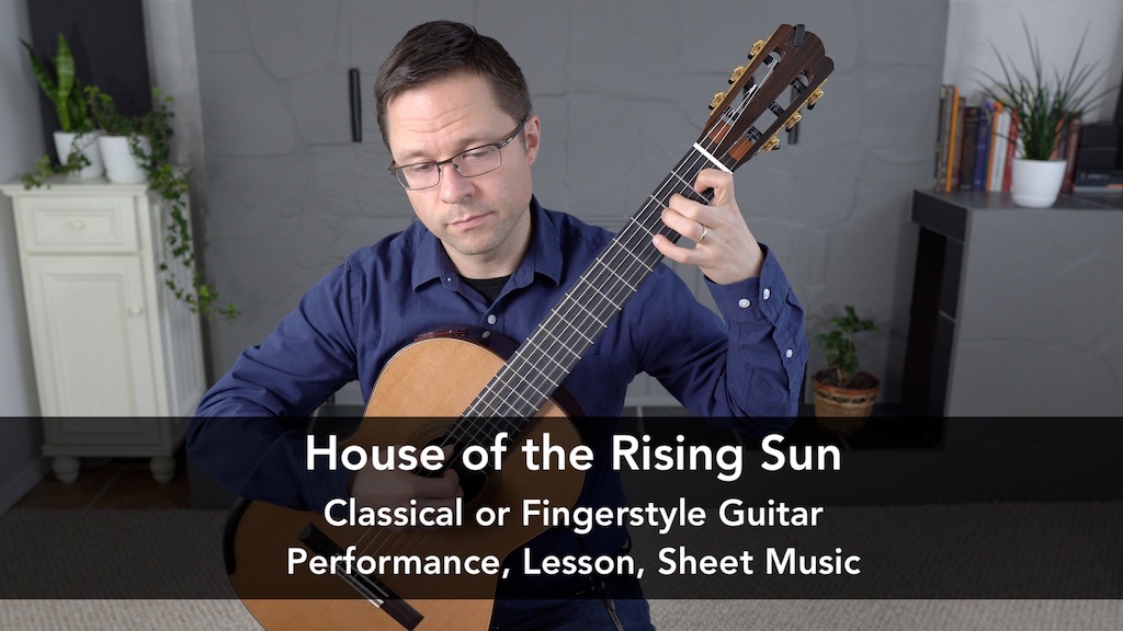 House of the Rising Sun for Classical Guitar - Sheet Music and TAB PDF |  This is Classical Guitar