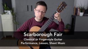 Scarborough Fair for Classical Guitar - PDF Sheet Music or Tab