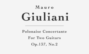 Polonaise Concertante, Op.137, No.2 for Two Guitars by Mauro Giuliani