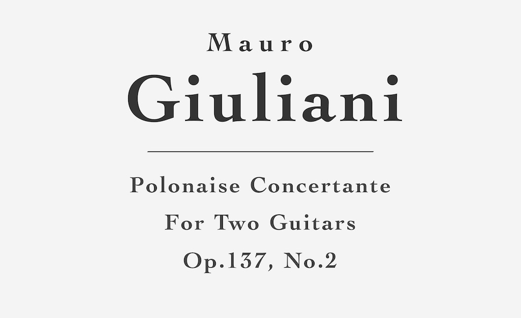 Polonaise Concertante, Op.137, No.2 for Two Guitars by Mauro Giuliani