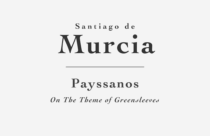 Payssanos (Greensleeves) by Santiago de Murcia - Sheet Music or Tab for Classical Guitar