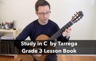 Grade 3 Lesson: Study in C by Tarrega