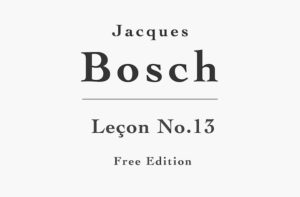 Leçon No. 13 by Bosch (Free PDF Sheet Music)