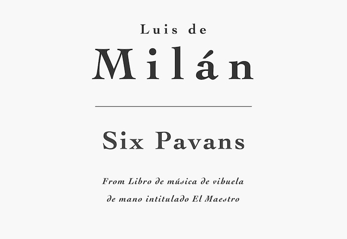 Six Pavans by Luis de Milán for Guitar - PDF Sheet Music and Tab