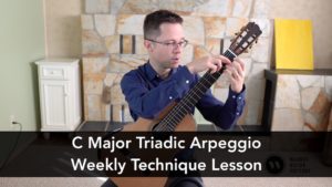 Lesson: C Major Triadic Arpeggio for Guitar