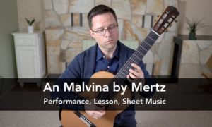An Malvina by Mertz from Bardenklänge, Op.13. PDF sheet music or tab for classical guitar.