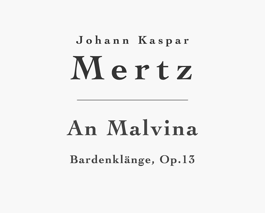 An Malvina by Mertz - PDF sheet music or tab for classical guitar. 