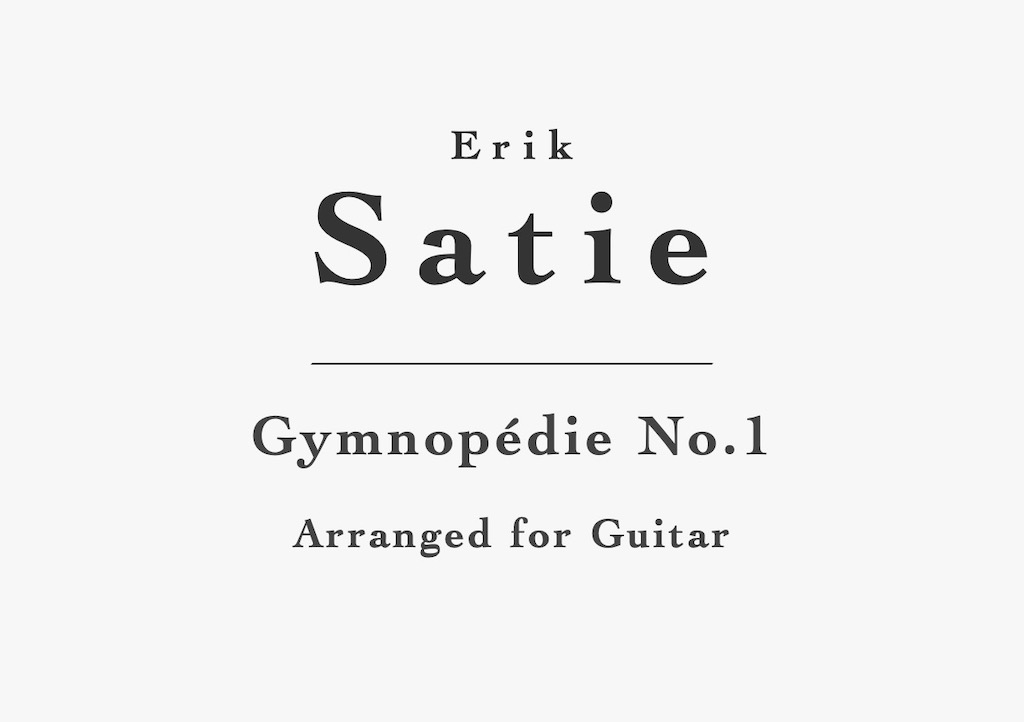 E. SATIE - Gymnopédie No. 3 - Partition pour Piano