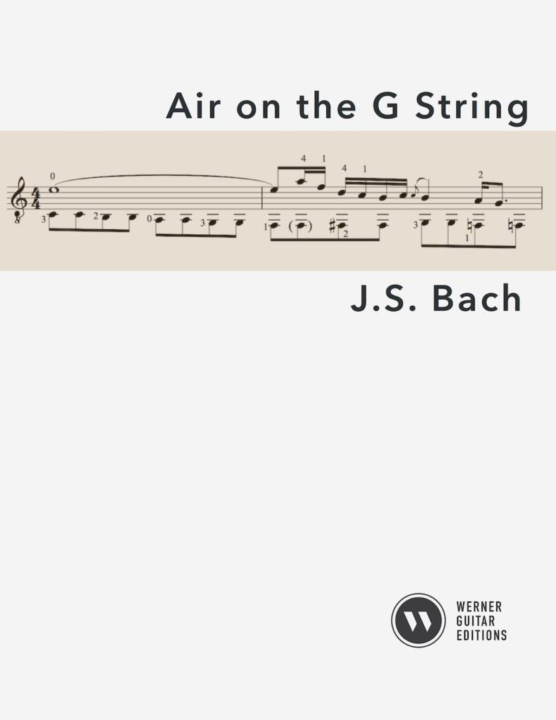 Air On The G String by Bach - PDF Sheet Music and Tab