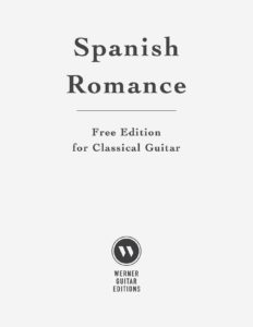 Spanish Romance (Romanza) - Free PDF Sheet Music & Tab for Classical Guitar
