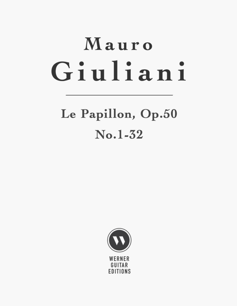 Le Papillon, Op.50 by Mauro Giuliani (PDF)