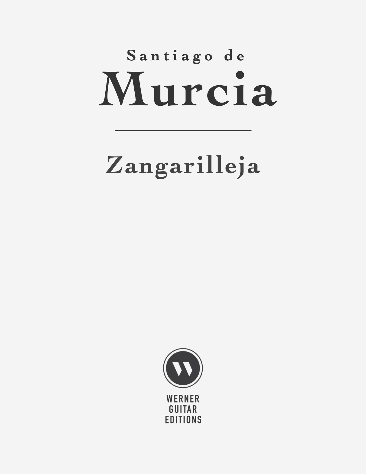 Zangarilleja by Santiago de Murcia (Cover)
