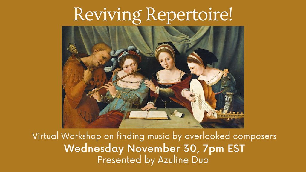 Reviving Repertoire! 