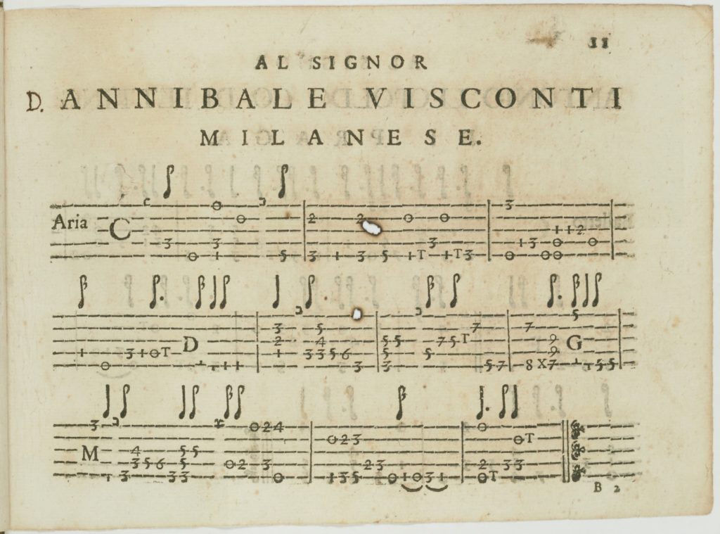 Aria Manuscript by Francesco Asioli 