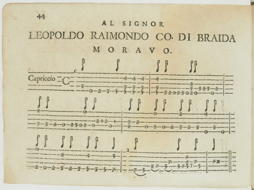 Capriccio Manuscript by Francesco Asioli 1