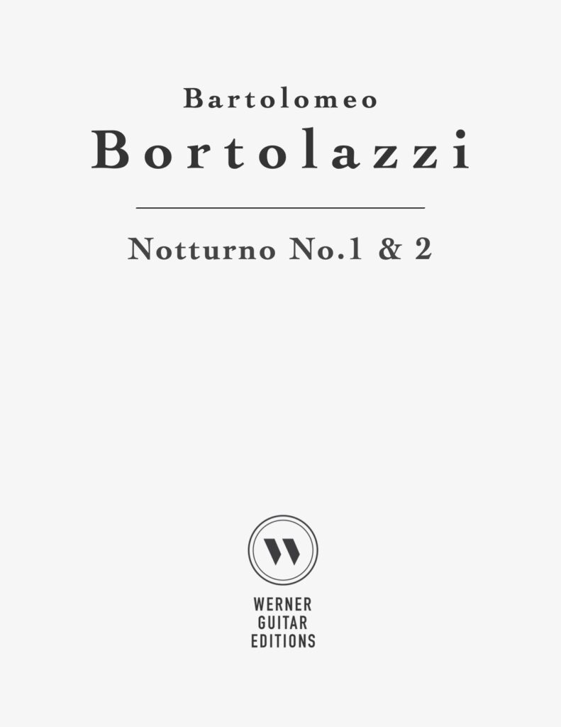 Notturno No.1 and 2 by Bartolomeo Bortolazzi (PDF Sheet Music)