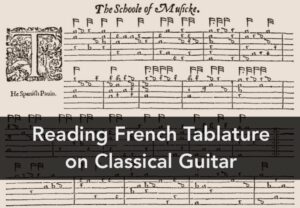 Reading French Tablature on Guitar