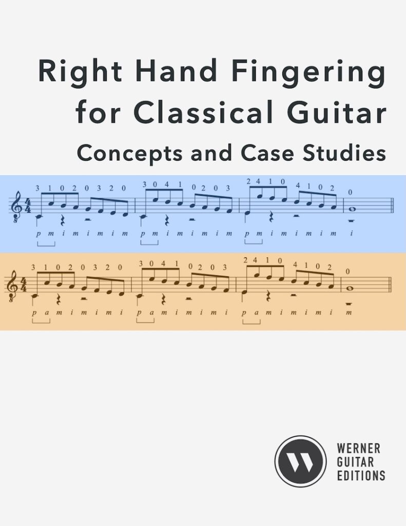 Right Hand Fingering for Classical Guitar: Concepts and Case Studies