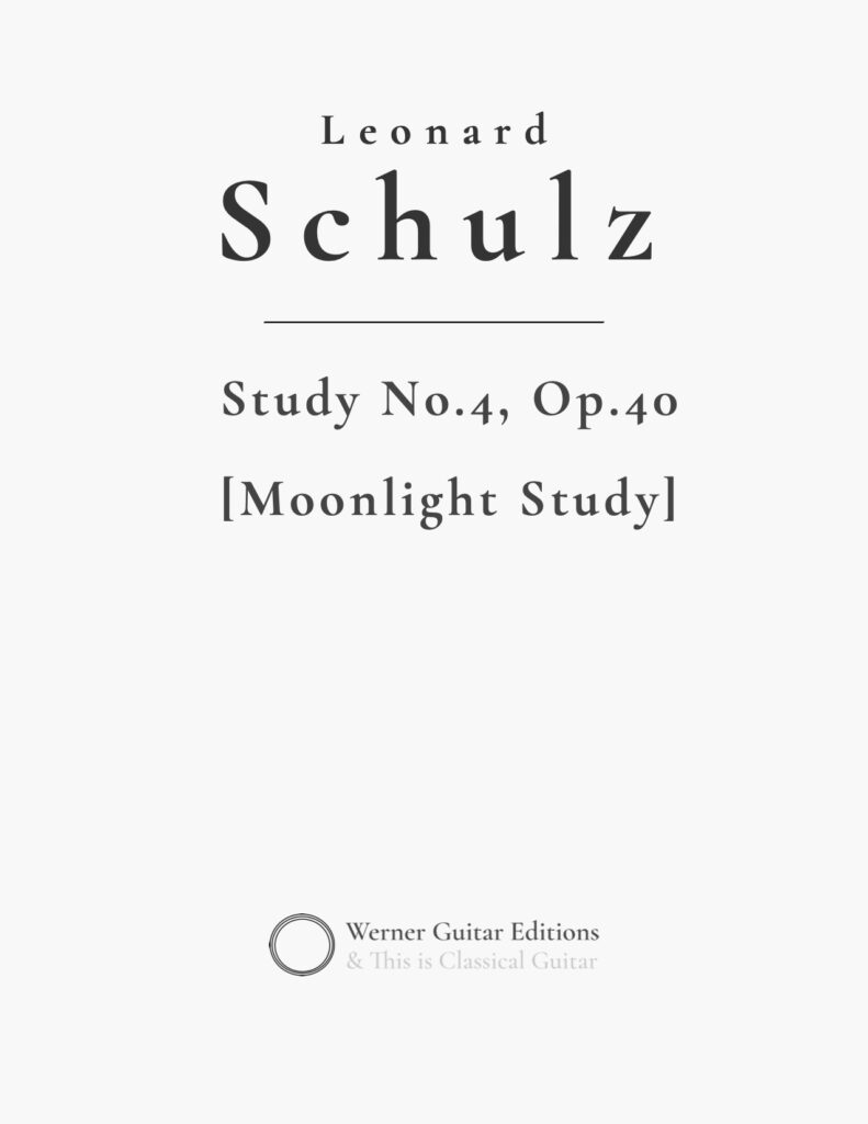 Study No.4, Op.40 [Moonlight Study] by Schulz
