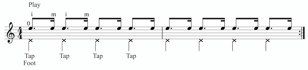 Dotted Figure with Tab
