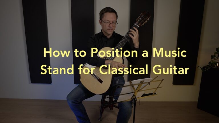 How to Position a Music Stand for Classical Guitar