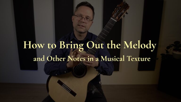 How to bring out the melody on classical guitar